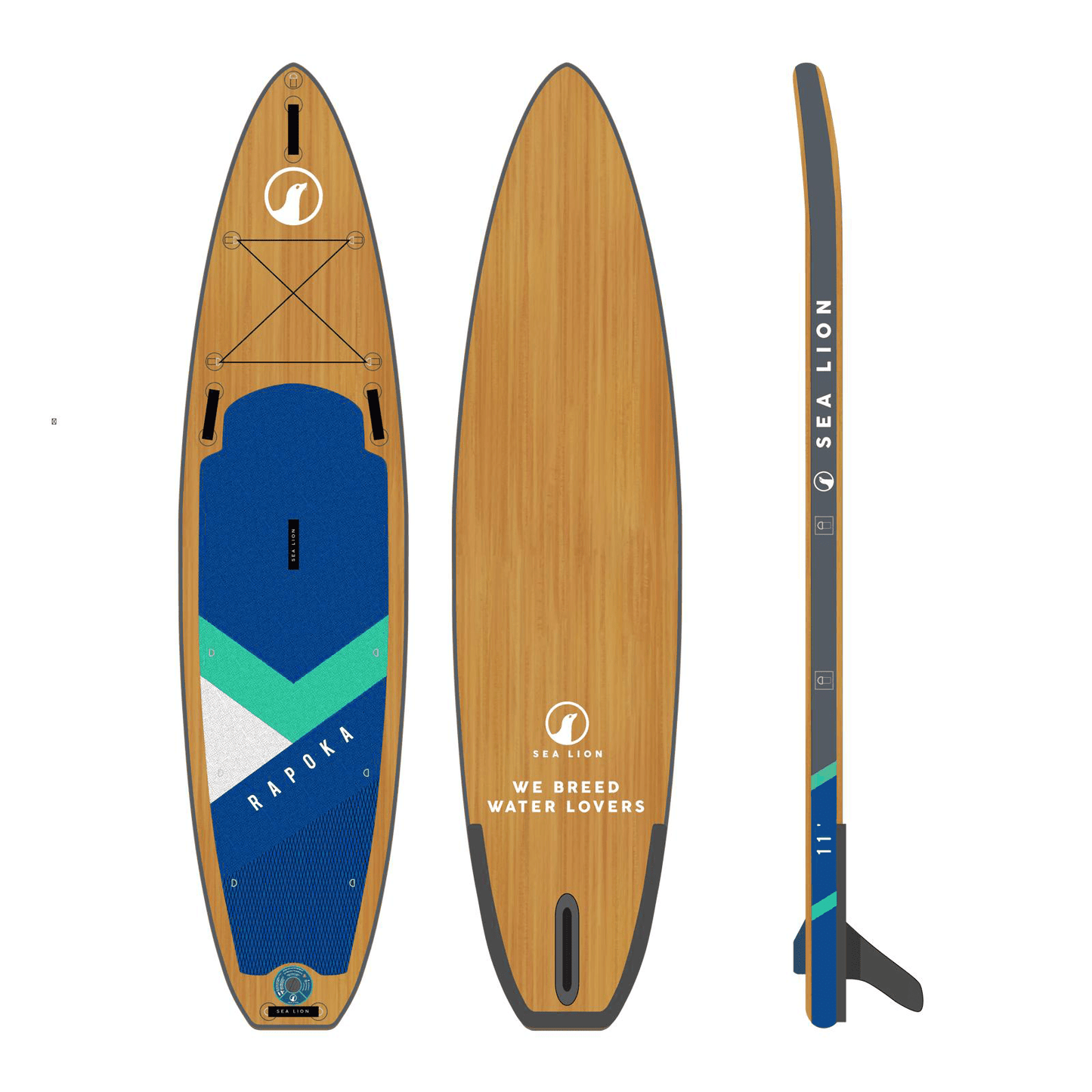 11' Rapoka - Inflatable SUP Board + 3 Piece Paddle