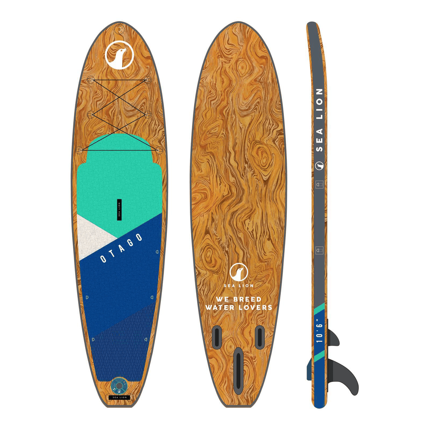 10'6" Otago - Inflatable SUP Board + 3 Piece Paddle